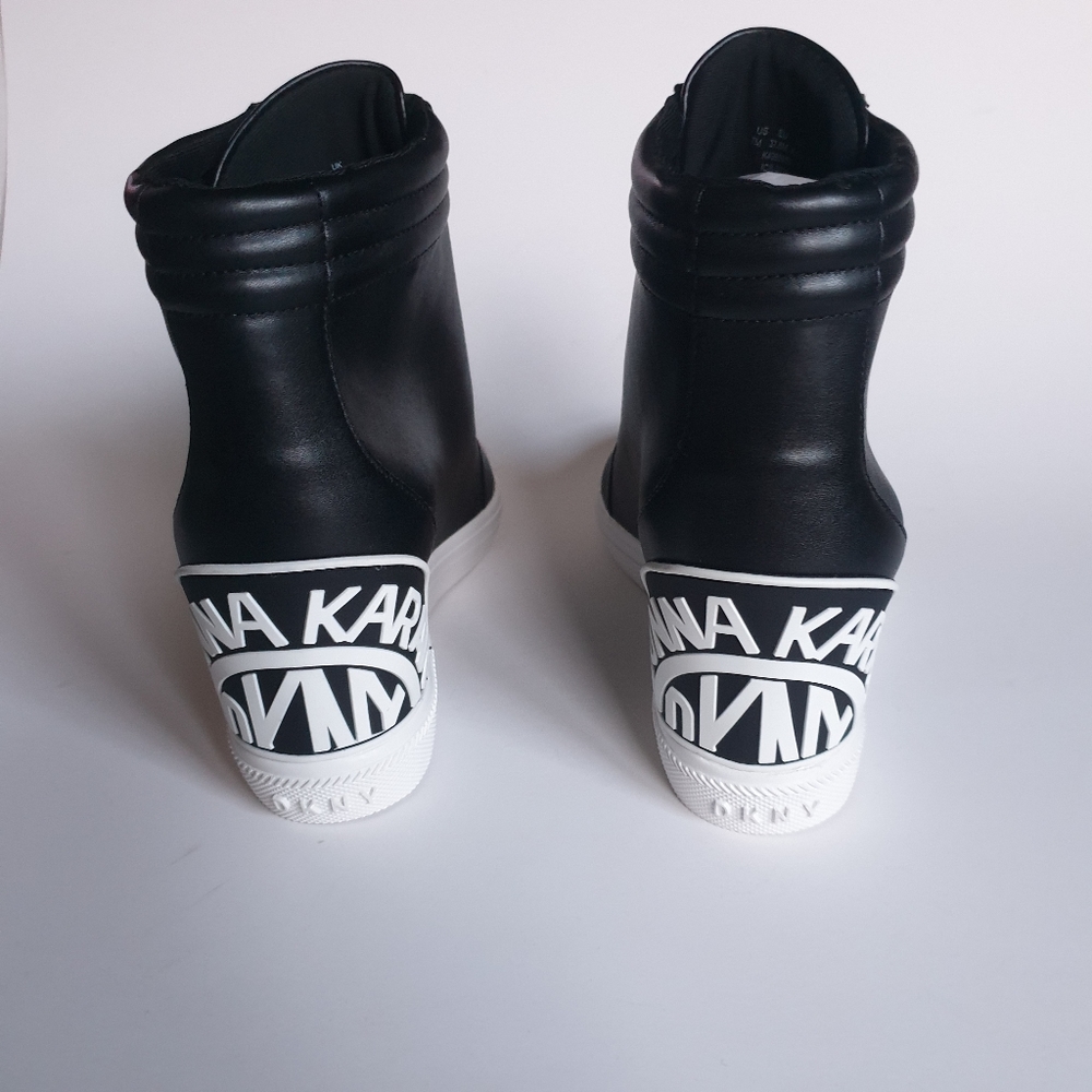DKNY Connie Slip-On Wedge Sneakers Sz 7 - Picture 5 of 15